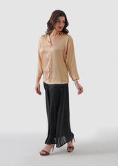 Autumn blonde silk shirt