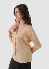 Glamour gold silk shirt