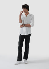 clear white texture shirt