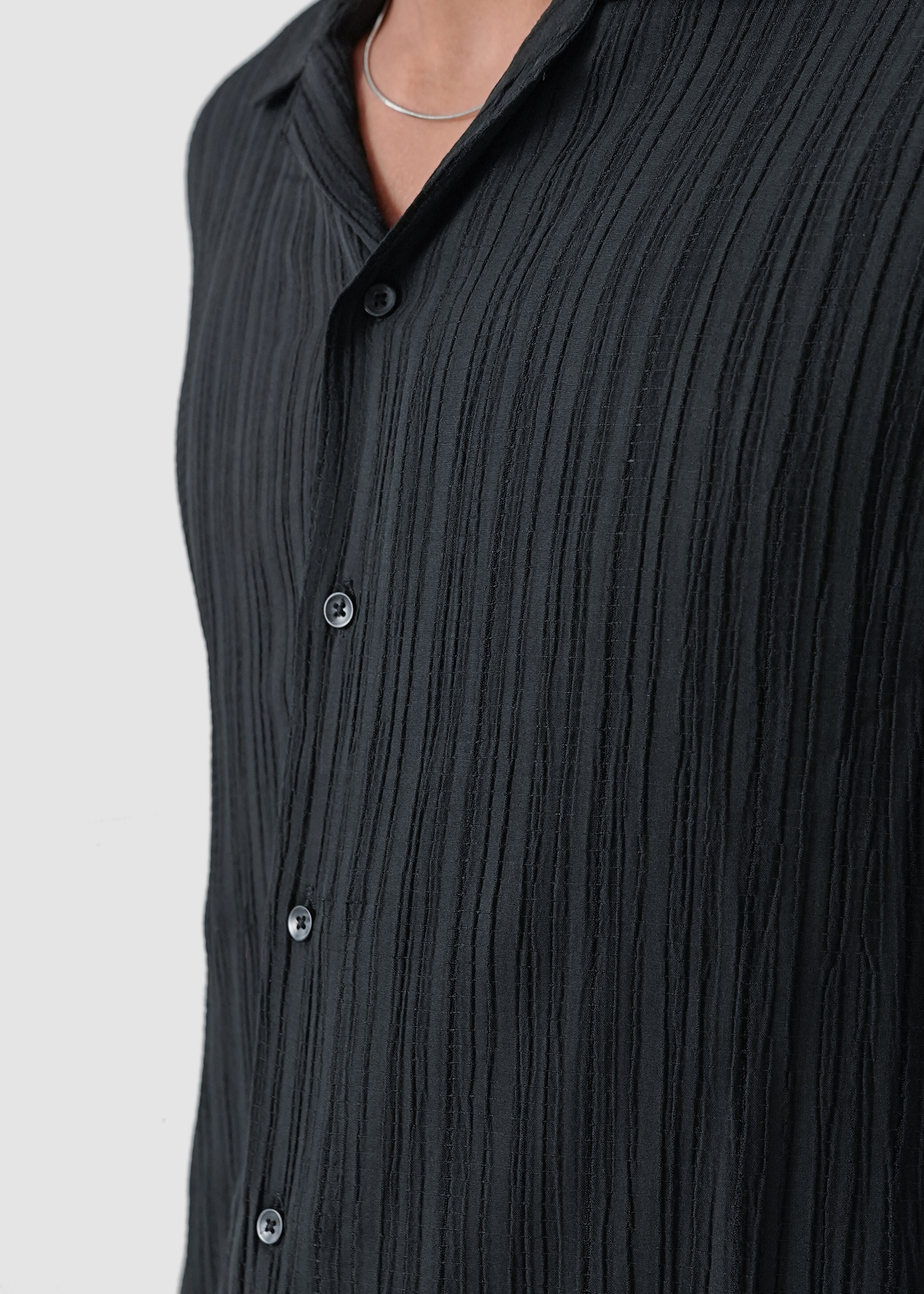 Black texture shirt