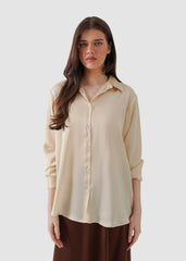 winter white silk shirt