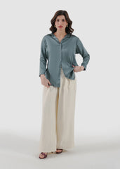 sagebrush green silk shirt