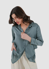 sagebrush green silk shirt