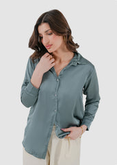 sagebrush green silk shirt