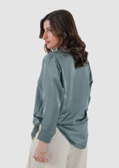 sagebrush green silk shirt