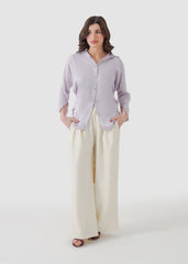 Lavender dream silk shirt