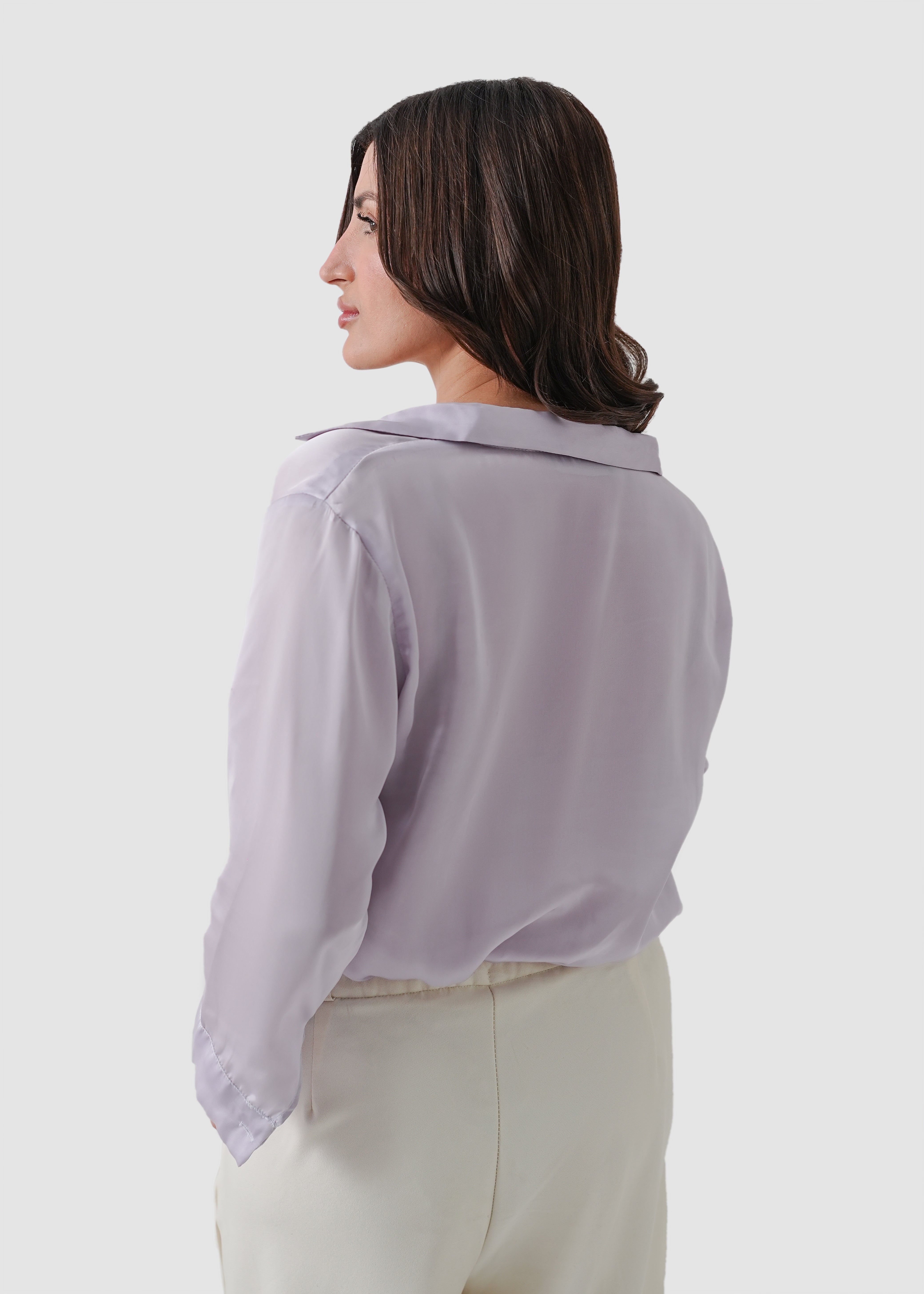 Lavender dream silk shirt